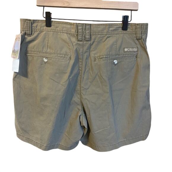 Columbia Men's Olive Green atsa II walk Shorts 6 inch inseam large trail NWT - Picture 2 of 7
